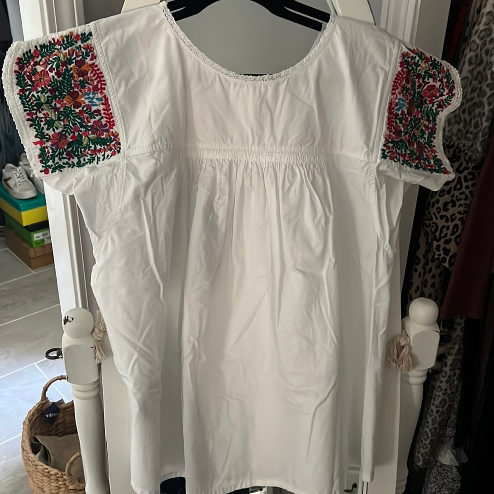 Embroidery top madewell